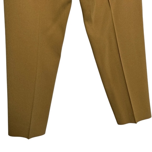 Aritzia Babaton Sz 0 Conan Mid Rise Slim Cropped Ankle Trouser Pants Yellow - Picture 11 of 11